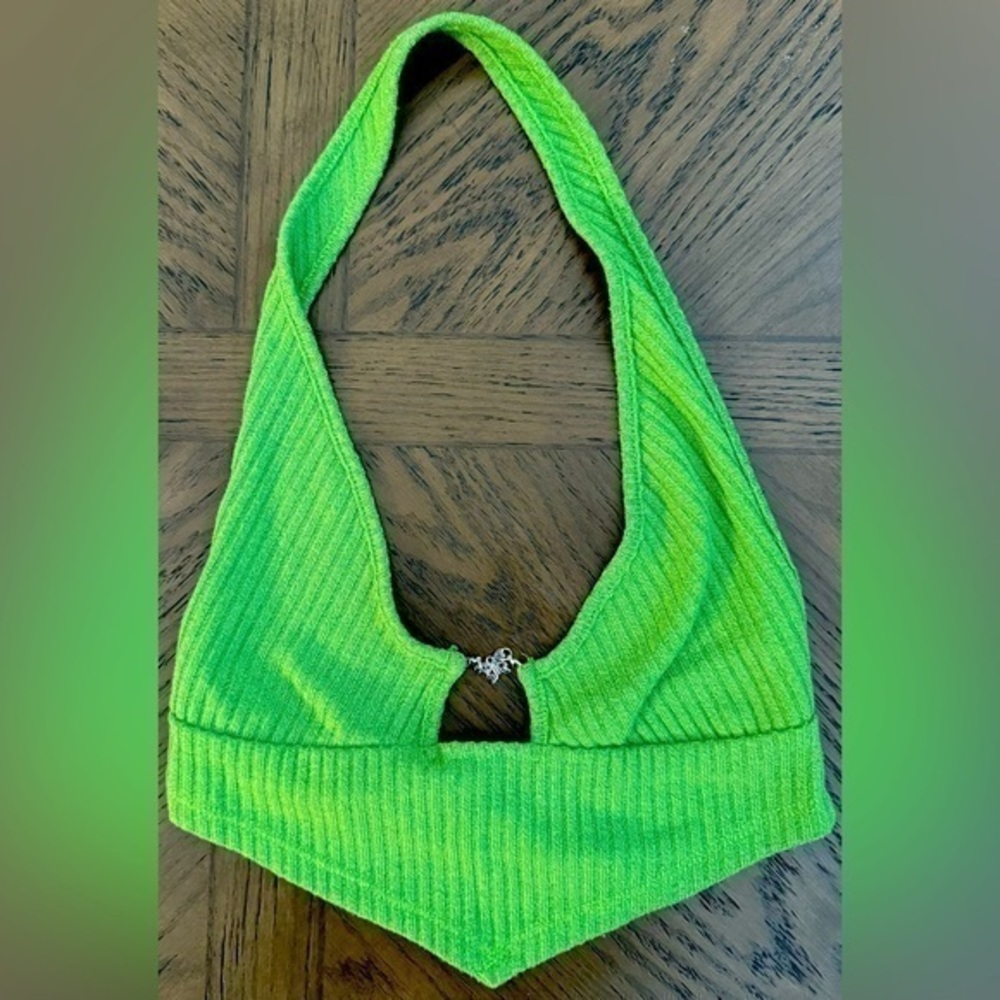 Crop top with butterfly accent